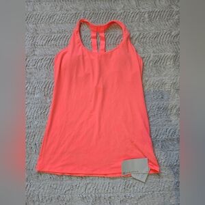 Fabletics Coral/hot pink/ salmon Women's open back top. Size M